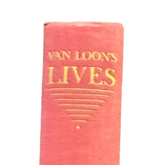 Vtg Van Loon's Lives 1942 1st  Ed Hardcover Book By Hendrik Willem Van Loon - Picture 1 of 8